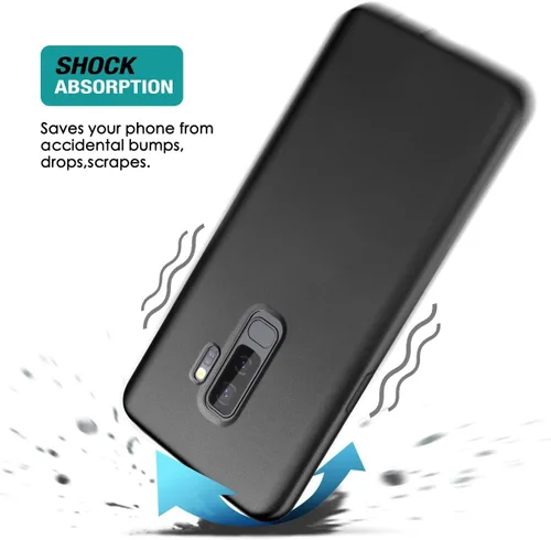 Miniatura 6 de SURITCH Funda para Samsung Galaxy S9 Plus, [protector de pantalla integrado] negro mate duro protección de cuerpo completo, a prueba de golpes