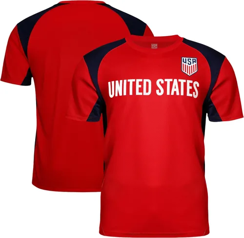 Miniatura 3 de Icon Sports Camiseta oficial del Día del Juego de la Federación de Fútbol de Estados Unidos, unisex para adultos Destacar Rojo