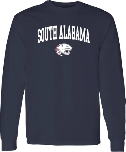 Miniatura 91 de NCAA oficial de College – University Team Color Arco Logo Manga Larga