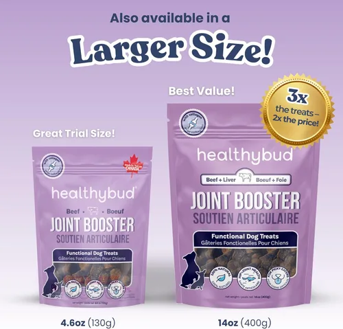 Miniatura 8 de healthybud Masticables suaves para cadera y articulaciones para perros, golosinas funcionales sin granos para perros con glucosamina, condroitina
