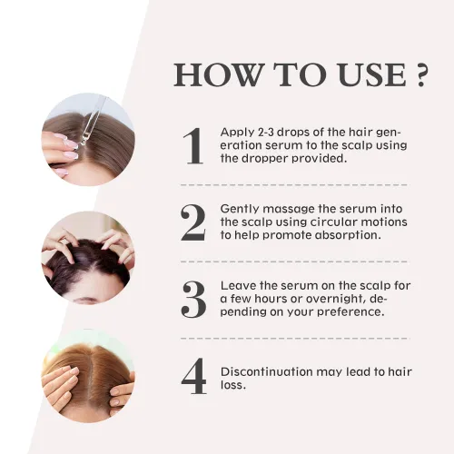 Miniatura 7 de Ruahouine Tratamiento para el crecimiento del cabello para más grueso, 5% de minoxidil biotina aceite de suero para el crecimiento del cabello
