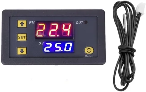 Miniatura 2 de W3230 Módulo controlador de temperatura LED digital Interruptor de termostato digital con sonda impermeable (12V 10A 120W) -67.0 °F-248.0 °F Salida