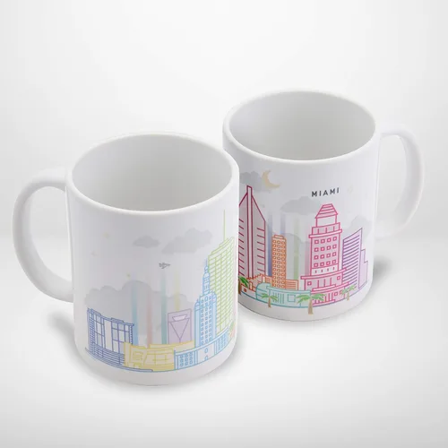 Miniatura 11 de Vastigo Taza de café Austin – Taza de cerámica de recuerdo de 11 onzas con caja de regalo – Taza de viaje City Skyline – Apto para lavavajillas