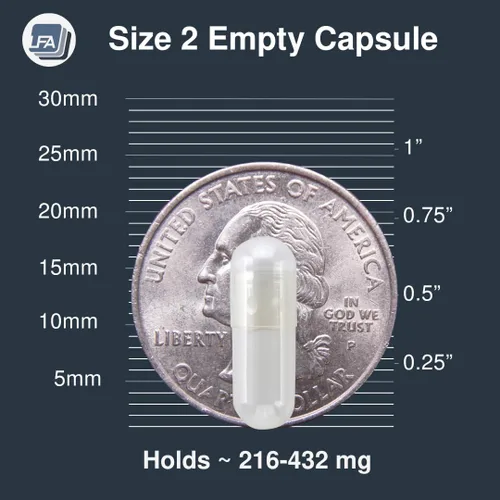 Miniatura 3 de Cápsulas vacías tamaño 2 – Gelatina transparente – 120 unidades – Se adapta a la bandeja de llenado de cápsulas – Tapas de gel de carne de res