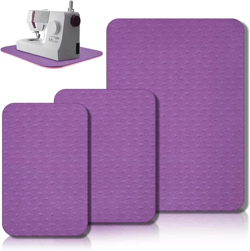 Miniatura 18 de Drydiet 3 Piezas Tapetes Silenciadores para Máquina de Coser Tapete de Pedal Almohadilla para Máquina de Coser Goma Antideslizante que se Mantiene