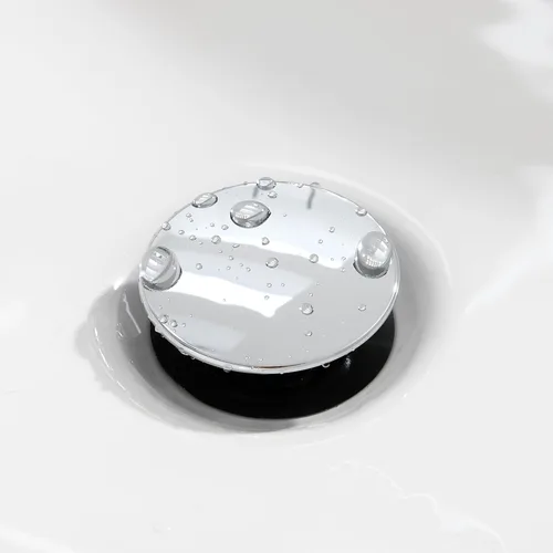 Miniatura 6 de TIORIY Desagüe Pop Up Cromado para Lavabo de Baño, con Rebosadero Tapón de Lavabo de Baño de Plástico para Grifo de Vasija, Montaje de Tocador
