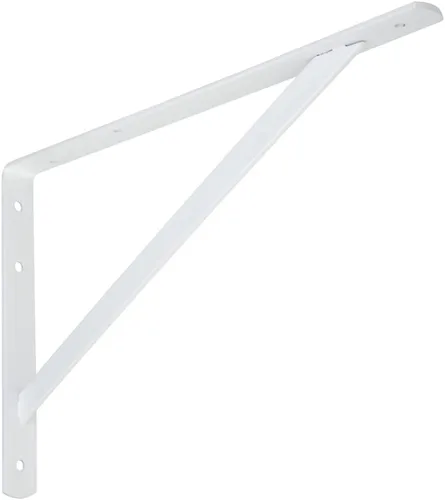 Miniatura 6 de National Hardware N301-630 111BC Soporte de estante súper resistente en blanco, 12 pulgadas