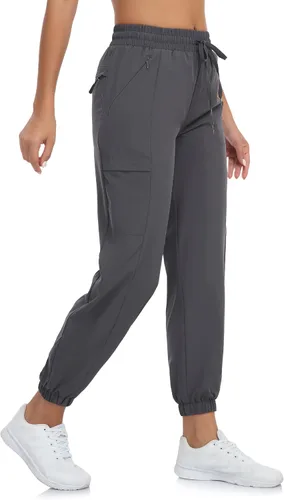 Miniatura 6 de Pantalones capri de senderismo para mujer, ligeros, de secado rápido, pantalones capri casuales para viajes al aire libre con bolsillos