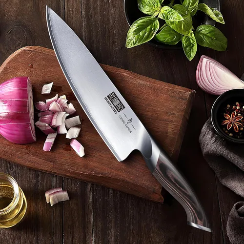 Miniatura 6 de HOSHANHO Juego de 5 piezas de cuchillos, juegos de cuchillos de cocina de acero inoxidable de alto carbono japonés, juego de cuchillos de chef