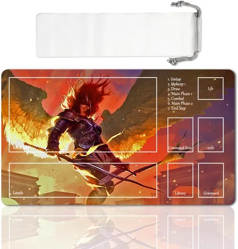 Miniatura 6 de Juego de mesa MTG Playmat Games Tamaño 60X35 cm CCG Compatible para TCG RPG CCG Play Mats (Ajani Steadfast-Zone)