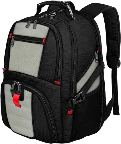 Miniatura 9 de YOREPEK - Mochila de viaje extra grande de 13.2 galones para laptop, resistente al agua, aprobada por aerolíneas, puerto de carga USB, para laptops