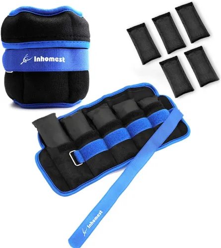 Miniatura 8 de Pesas de tobillo ajustables de 1-5/10/12 libras, pesas para piernas para hombres y mujeres, pesas de muñeca y tobillo para terapia física, yoga
