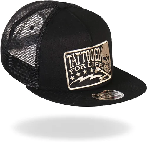 Miniatura 3 de Hot Leathers GSH2003 - Gorro de calavera y pernos tatuados para la vida, Negro