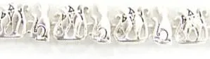 Miniatura 2 de Jewelry Nexus - Pulsera magnética con temática de gato siamés Silvertone