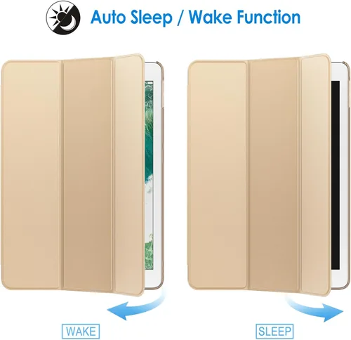 Miniatura 6 de JETech - Funda para iPad (9.7 pulgadas/24.64 cm, modelo 2018/2017, 6ª/5ª generación), funda inteligente con activación/suspención automática (Beige)