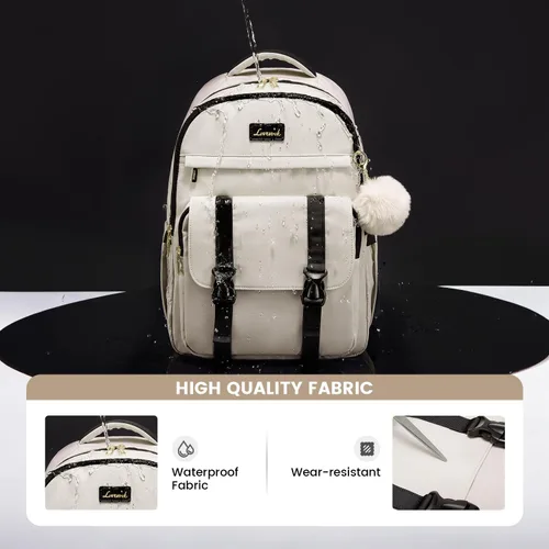 Miniatura 5 de LOVEVOOK - Mochila de regreso a clases para adolescentes, mochila escolar para niñas de 14 a 16 años, linda mochila para estudiantes, bolsa de viaje