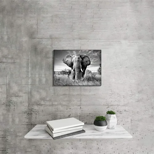 Miniatura 2 de Arte de pared enmarcado de bisonte americano, imagen rústica de vida silvestre, animales pintados, impresiones de búfalo, ilustraciones de madera