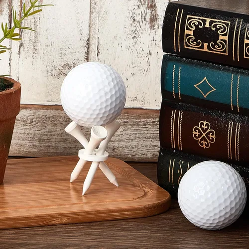 Miniatura 7 de Gemscream 1 soporte de exhibición de pelotas de golf acrílicas, trípode para pelotas de golf, soporte de exhibición de pelotas de golf