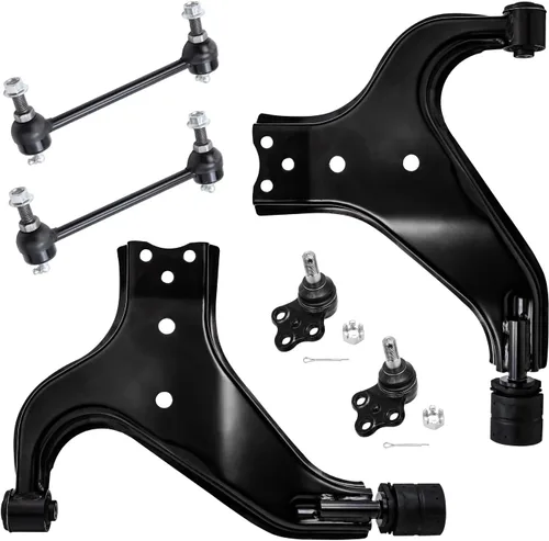 Miniatura 331 de Detroit Axle - Kit de extremo delantero para Chrysler 300 Dodge Charge Challenger 2011-2023, 2 brazos de control inferiores traseros 2 rótulas