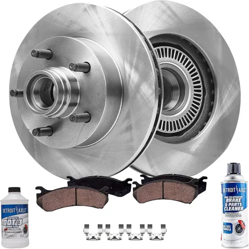 Detroit Axle - Kit de freno delantero para Mazda B2300 B4000 2004-2007 B3000 2003-2009 Rotores de freno de disco Pastillas de freno de cerámica