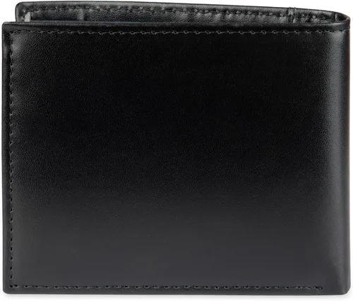 Miniatura 3 de Tommy Hilfiger Cartera de piel auténtica para hombre con ventana de identificación y múltiples ranuras para tarjetas