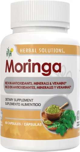 Miniatura 2 de Moringa (Arbol de India) (60 Cápsulas, 500 mg cada una)