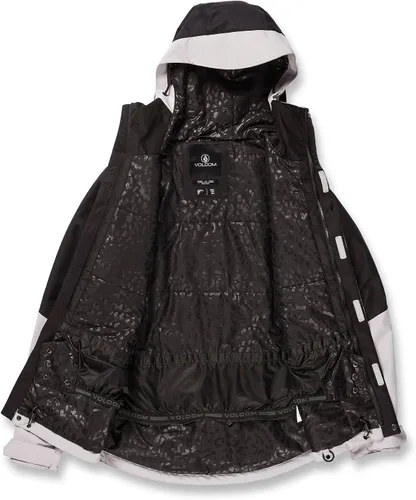 Miniatura 3 de Volcom Chaqueta con capucha Bolt para mujer, con aislamiento para snowboard y esquí, Negro