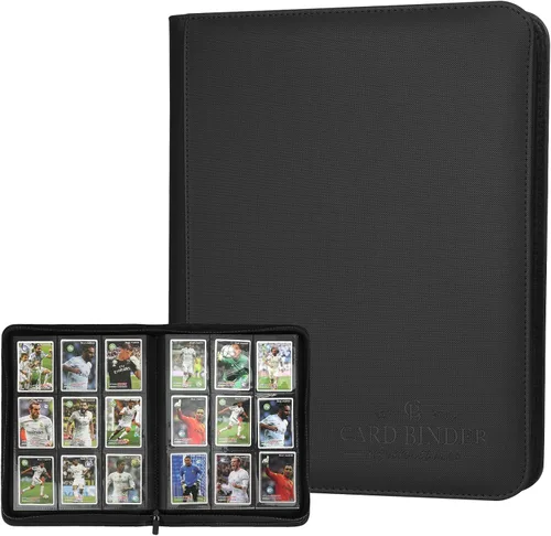 Miniatura 35 de Carpeta para Tarjetas Coleccionables, Carpeta Álbum de Colección de Tarjetas con 540 Bolsillos de Carga Lateral, Carpeta Álbum de 9 Bolsillos