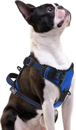 Miniatura 13 de PUPTECK Arnés para perro sin tirones para perros grandes, arnés para perro ajustable reflectante con mango de fácil control, arnés para mascotas