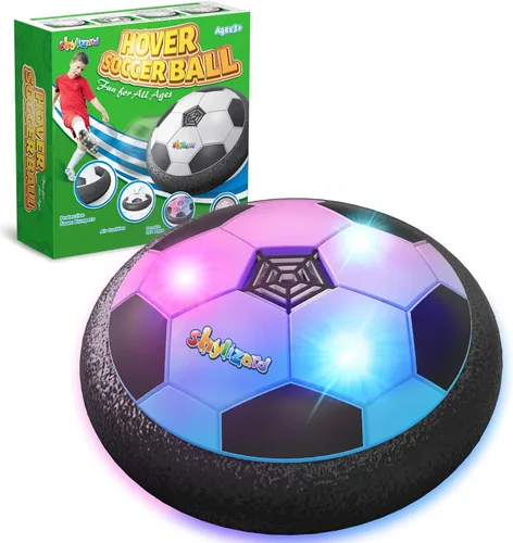 ShyLizard Balón de Fútbol Hover, Regalos de Juguetes para Niños de 3, 4, 5, 6, 7, 8 Años, Balón de Fútbol Infantil con Energía de Aire y Luz LED,
