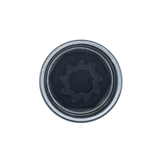 Miniatura 9 de Llave de extracción de tornillo de tuerca de acero cromado, llave antirrobo, compatible con vehículos VW, Audi, Volkswagen (522)