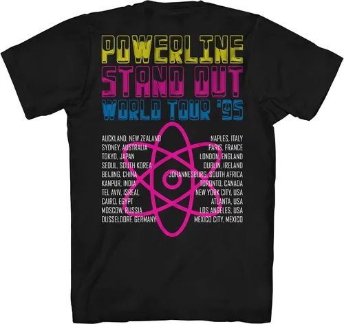 Miniatura 3 de Disney Goofy Movie Powerline Legit Stand Out Tour - Camiseta para adulto