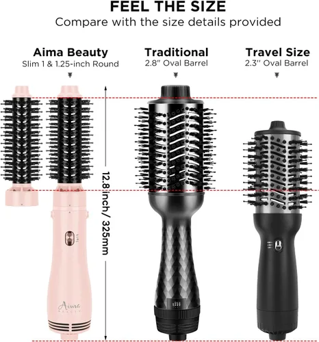 Miniatura 6 de Cepillo Secador de Cabello y Secador con Cepillo en uno, Aima Beauty Cepillo Redondo de 1.25'' Secador con Cepillo Cepillo de Aire Caliente Iónico