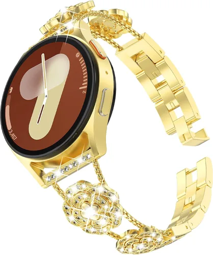 Miniatura 15 de KADES Compatible with Samsung Galaxy Watch 8/8 Classic / 7/6 / 5/4 Band, 40mm 44mm 45mm 47mm, Luxury Diamond Bracelet Chain Band for Women, Bling