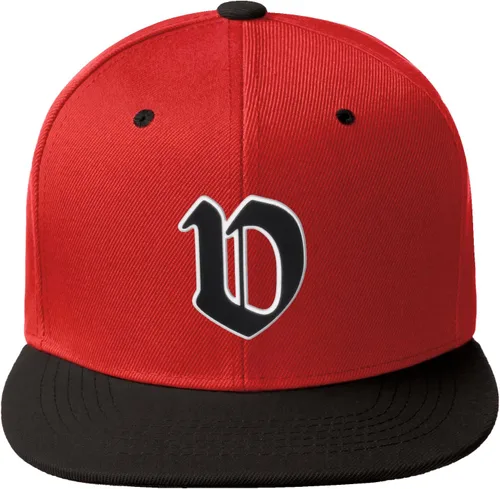 Miniatura 981 de Daxton Gorra clásica con visera de billete plano con letras del alfabeto inglés antiguo de la A a la Z