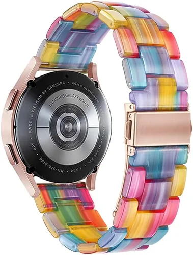 Miniatura 9 de Correa de resina compatible con Samsung Galaxy Watch 7/FE/6/5/4 1.732 in/1.575 in, Classic 6 1.850 in/1.693 in, 5 Pro 1.772 in, 4 Classic 1.811