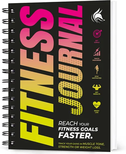 Miniatura 13 de Clever Fox Diario de Fitness Cuaderno de Registro de Entrenamiento - Planificador Diario de Fitness Diario de Entrenamiento para Mujeres y Hombres.