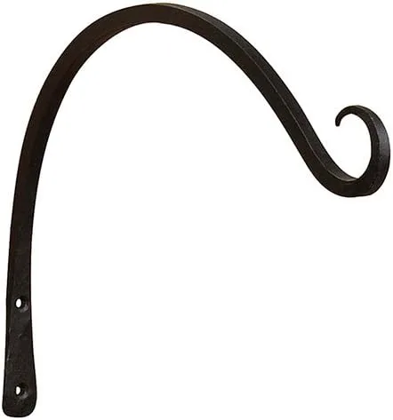 Achla Designs TSH-05 - Gancho de pared de hierro forjado de 12 pulgadas, color negro