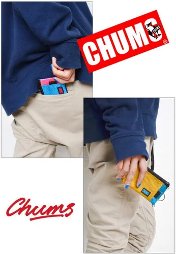 Miniatura 37 de Chums Surfshorts - Cartera minimalista ligera con cremallera y ventana de identificación transparente, resistente al agua con llavero