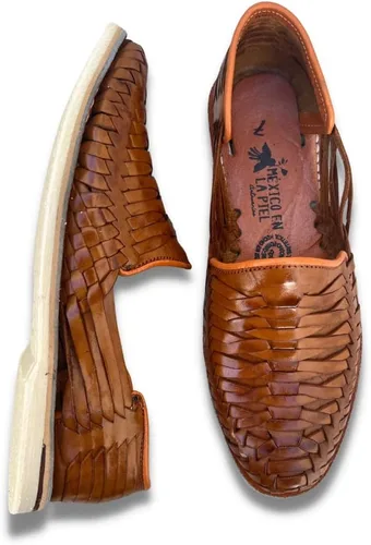 Miniatura 6 de Mexico en la Piel Leather Shoes for Mens, Pull on Comfortable Loafers