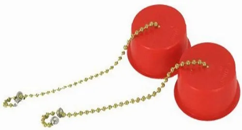 Speakman RPG05-0647 - Tapa antipolvo y cadena para lavaojos para estilo antiguo serie Se-490 (2 cada uno), color rojo