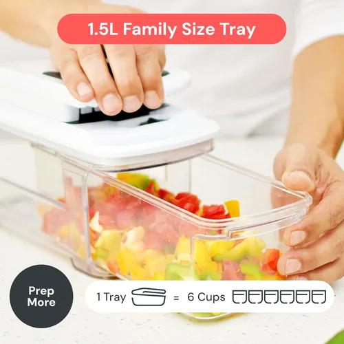 Miniatura 7 de Cortador de mandolina Fullstar para cocina - Picador de verduras, cebolla, patata, picador y cortador de alimentos, frutas y verduras