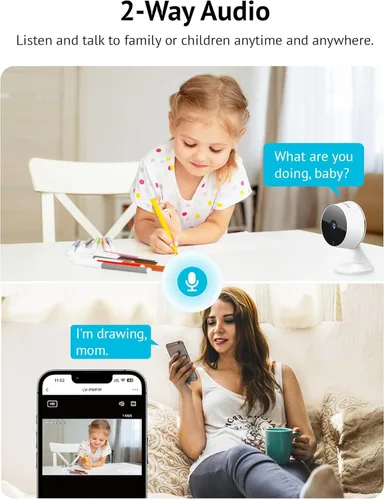 Miniatura 7 de LaView Cámaras 2K de 4MP para seguridad del hogar en interiores, cámara de seguridad para el hogar 5G y 2.4GHz para bebé/anciano/mascota/niñera