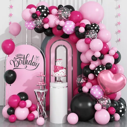 Miniatura 9 de Kit de Guirnalda de Arco de Globos de Sirena, Guirnalda de Cola de Sirena con Globos de Látex Metálico en Rosa Pastel, Morado, Verde y Turquesa