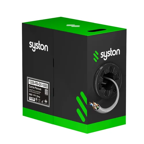 Miniatura 59 de Syston Cable Technology Cable de Internet Ethernet Cat6e – 10 pies, 600 MHz 23AWG de alambre de cobre sólido desnudo apto