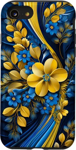Miniatura 17 de Bandera de estilo floral de Ucrania para iPhone 11 Pro Max - Funda del orgullo ucraniano