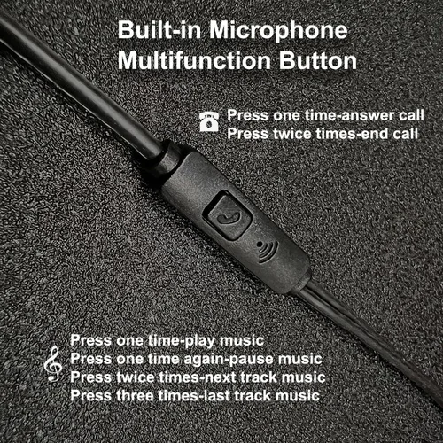 Miniatura 2 de Auriculares con cable Cianyyee, paquete de 6 con micrófono, auriculares de graves pesados, auriculares a granel con aislamiento de ruido