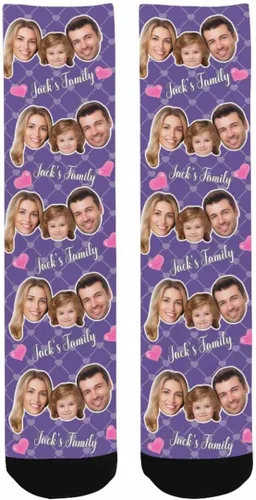 Miniatura 187 de Artsadd Calcetines personalizados para mujeres y hombres, amantes de los perros y gatos, regalos divertidos unisex personalizados