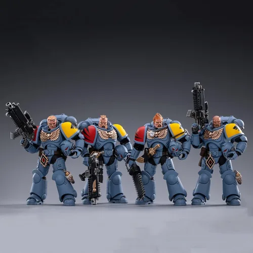 Miniatura 34 de Pipigirl Figuras de acción de soldado de licencia genuina 1/18, kits de modelos de guerrero extremo militar militar de 4 pulgadas Ultramarino