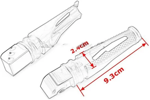 Miniatura 4 de Footrest Footpegs Motorcycle CNC Aluminum Passenger Footrests Rear Foot Pegs Pedal for Y&AMAHA FZ1 FZ6 FZ6R XJ6 XJR1300 XSR700 XSR900 for XSR 700